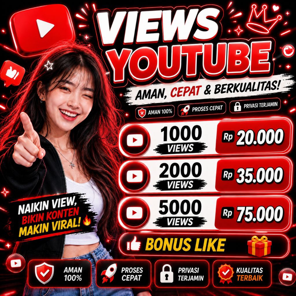 YouTube View Bonus Like + Comment indo | View YT Cepat Masuk | Engagement Shorts & Video