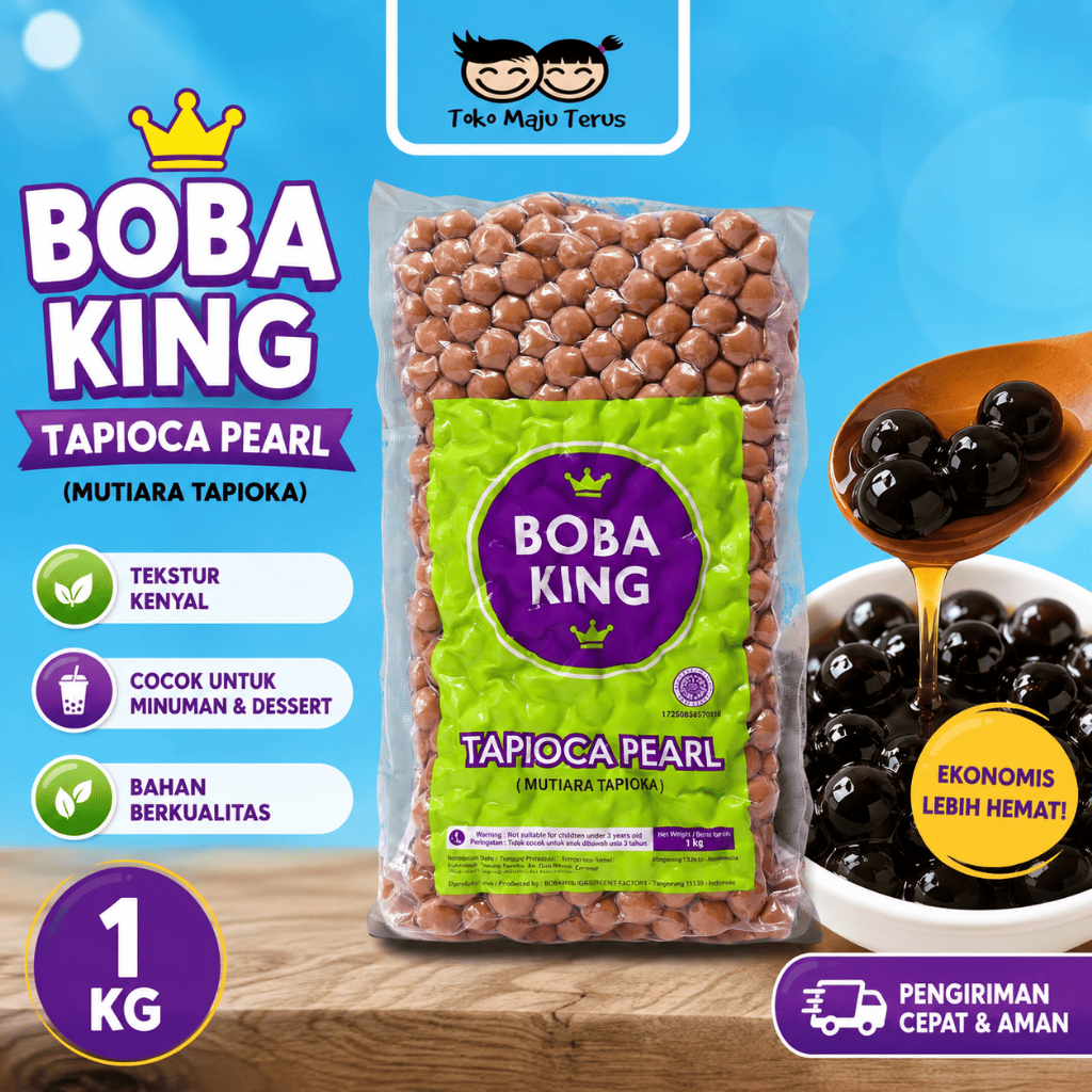 Boba King Tapioka Pearl Rasa Original /Brown Sugar