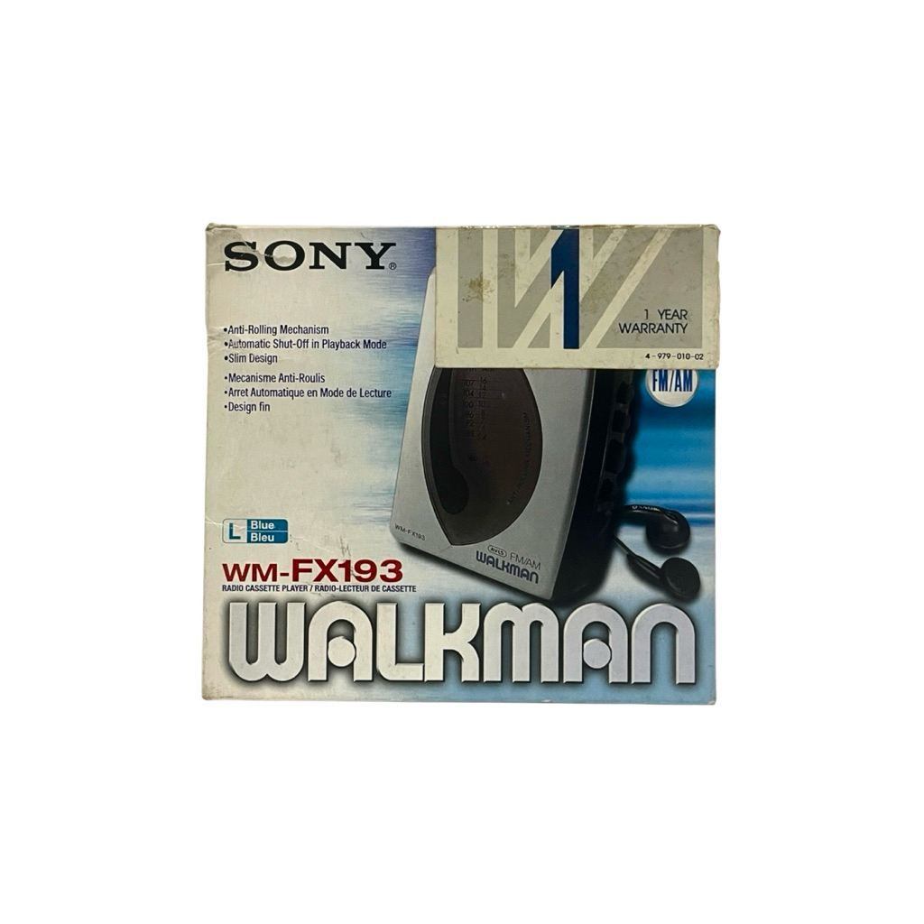 WALKMAN SONY WM-FX193 / PEMUTAR  KASET PITA SONY WM-FX193 (1999 / BARU / NEW OLD STOCK)