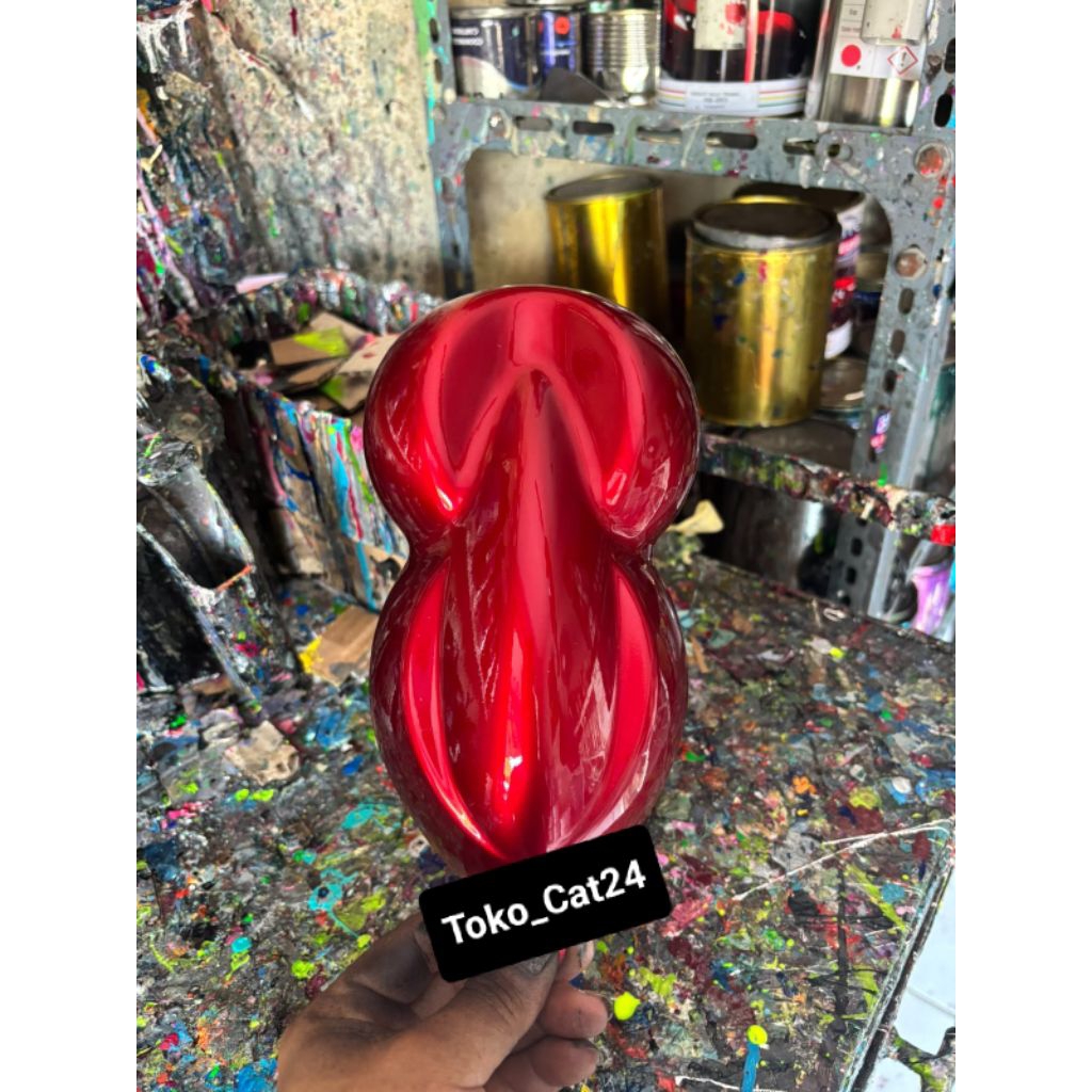 cat candy tone red bahan pu/cat candy merah pu polyuretane 100%