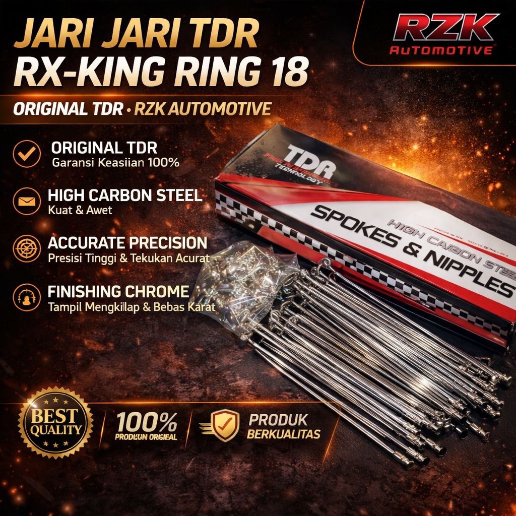 Jari Jari / Ruji TDR  Rxking Ring 18 Untuk belakang  UK 172 Original TDR