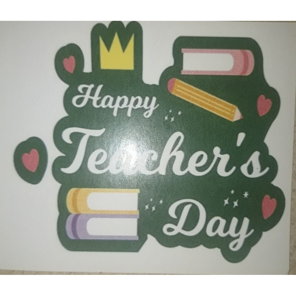Topper Tulisan Happy Teacher Day
