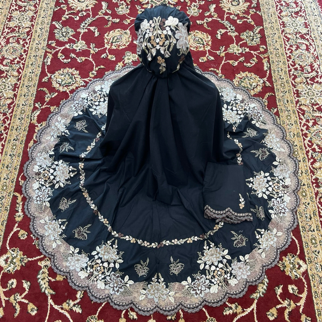 Mukena Kerancang Mix Strimin Khas Bukittinggi | Katun Paris Premium | Ready Motif & Warna