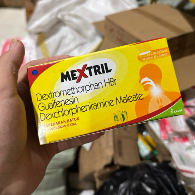 MEXTRIL TABLET PEREDA BATUK 1 PAK ISI 25 STRIP | 1 PAK ISI 25 | MEXTRIL BATUK OBAT | 100% HALLAL