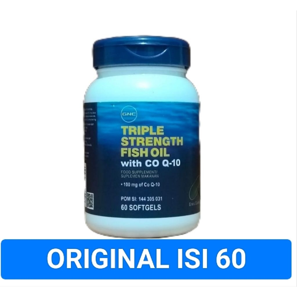 GNC triple strength fish oil with co Q10 (60) softgels