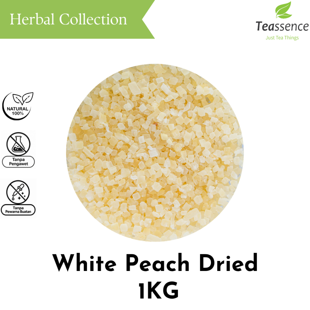 White Peach Dried / Peach Diced / Buah Peach Kering / Buah Persik Kering/ Buah Kering Bulk 1KG