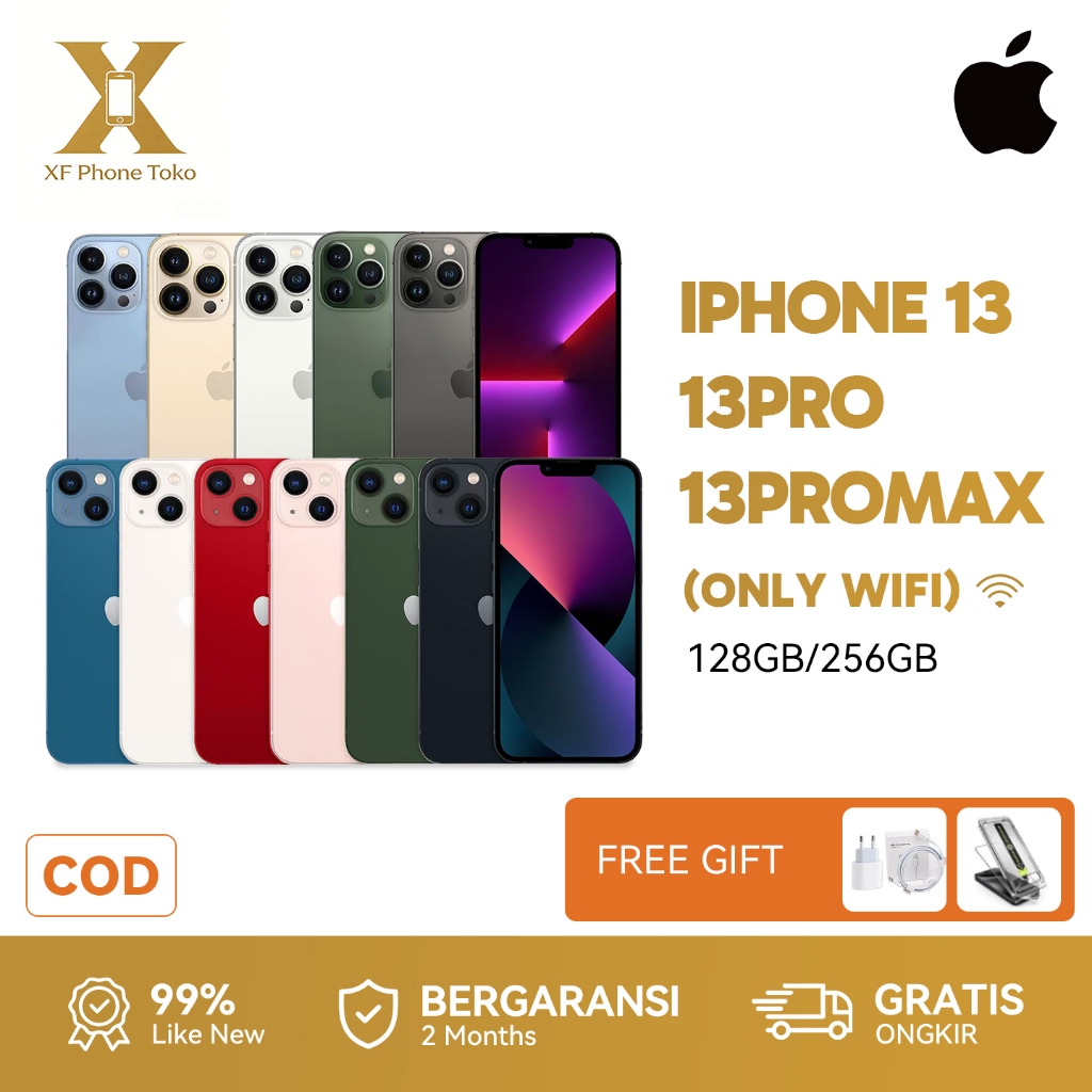 IPhone13/IPhone13 Pro/IPhone13 ProMax Original HP Full Range 128/256GB Wifi Only IP13 Pro/ProMax Col