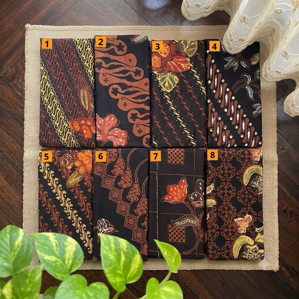 AKSARA - Kain batik cap sogan - Kain batik solo sogan