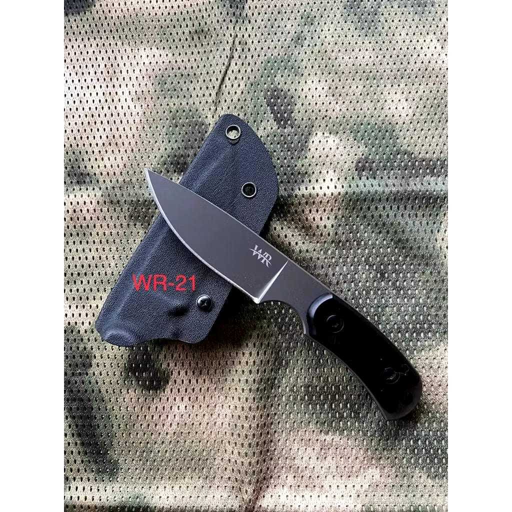 Pisau Tactical Kydex WR 21 Custom Laser / Pisau WR Tactical Outdoor + Holster Dan Teklock / Pisau Ca