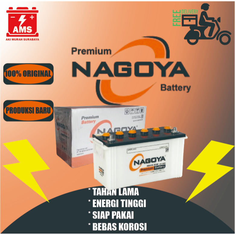 Aki Mobil Taft GT Nagoya Premium N100 12V 100 AH Gratis Kirim & Pasang Surabaya Sidoarjo Gresik