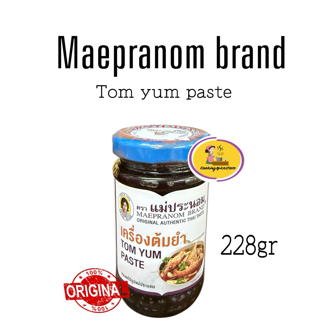 Maepranom Tom Yum Paste 114gr Bumbu Tom Yum Thailand Asli Pasta Tom Yum Original Thai Soup Paste