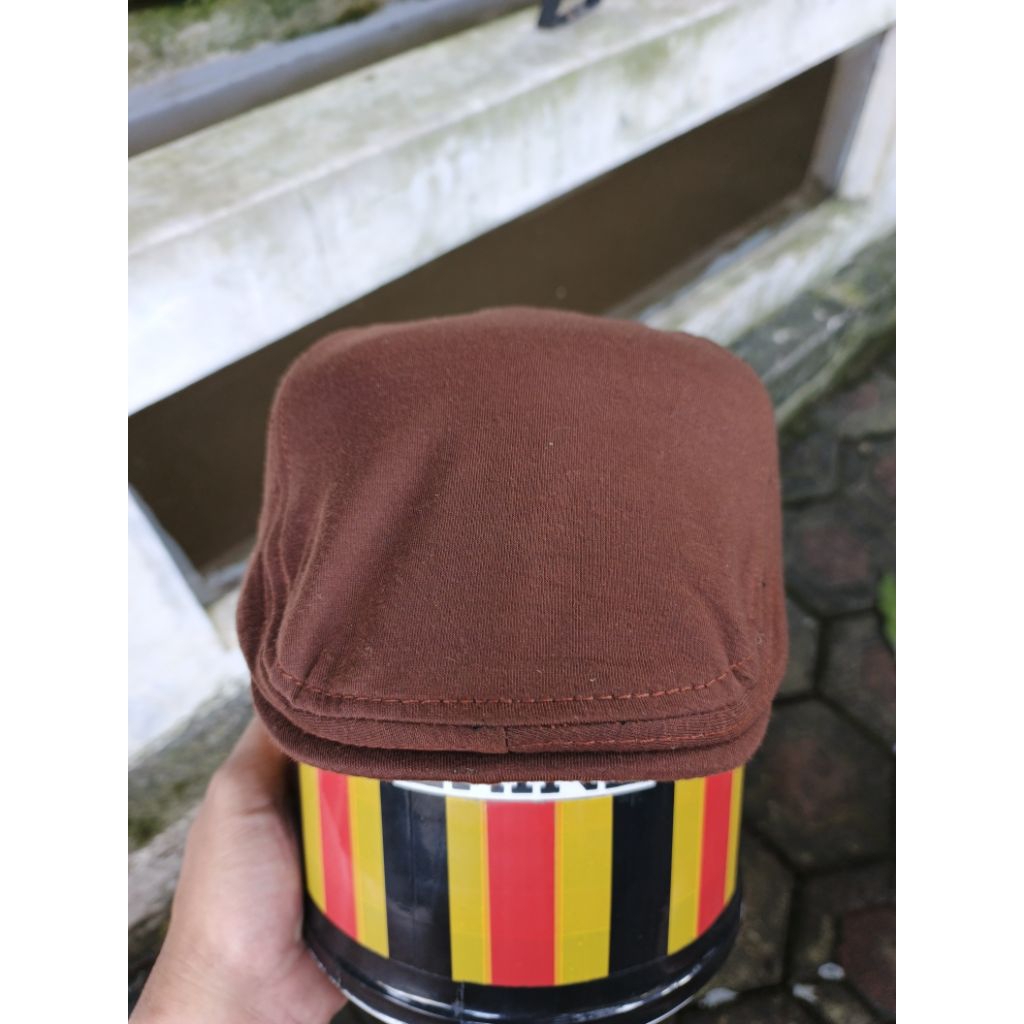 Topi Flatcap Brown