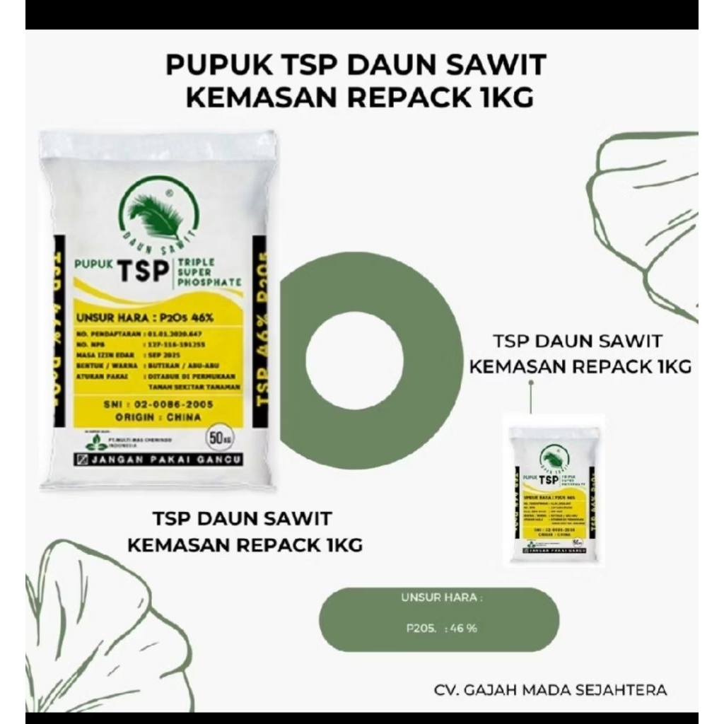 PUPUK TSP repack 1KG