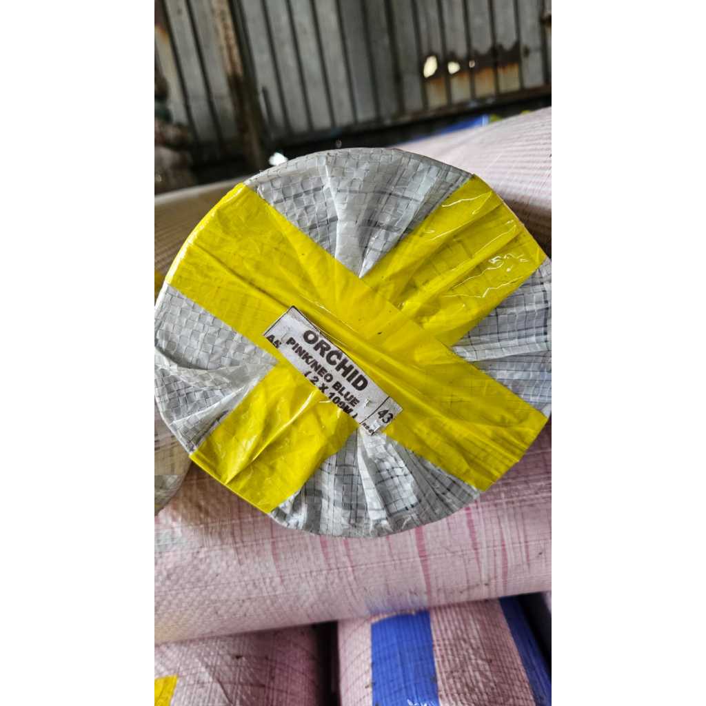 Terpal Roll Orchid A5 Putih Original Tebal Khusus Kandang Ayam - Terpal Plastik Rollan Atap Dinding 