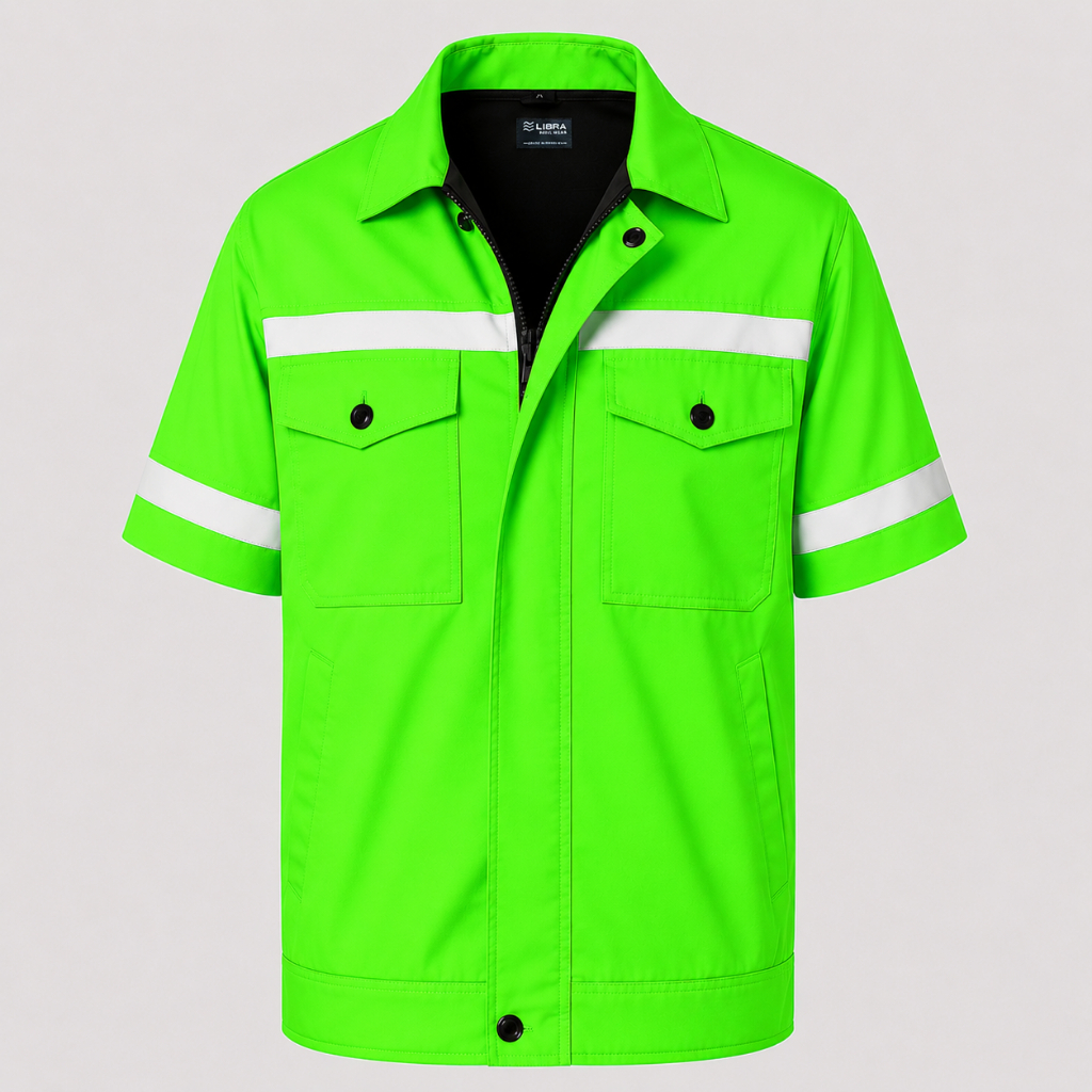 Terlaris  Baju Kemeja Wearpack Polos Lengan Pendek Werpack Seragam Kerja Proyek Tambang Lapangan Len
