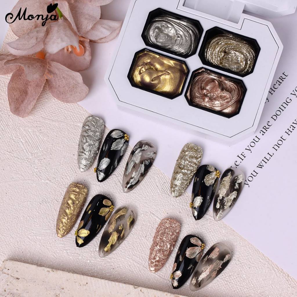 MONJA EMBOSSED GEL GLUE 3D / PAINTING GEL NAIL ART FLOWER / NAIL ART TIMBUL