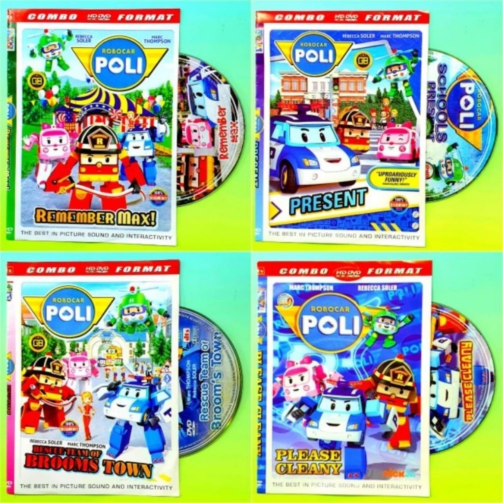 KASET DVD ANAK ANAK CARTOON ROBOCAR POLI