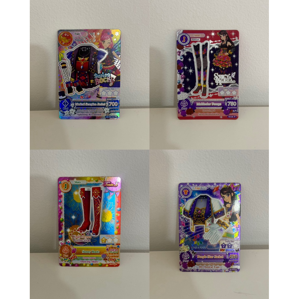 Kartu Aikatsu Premium Star anis Multicolor Unit Seira Ran