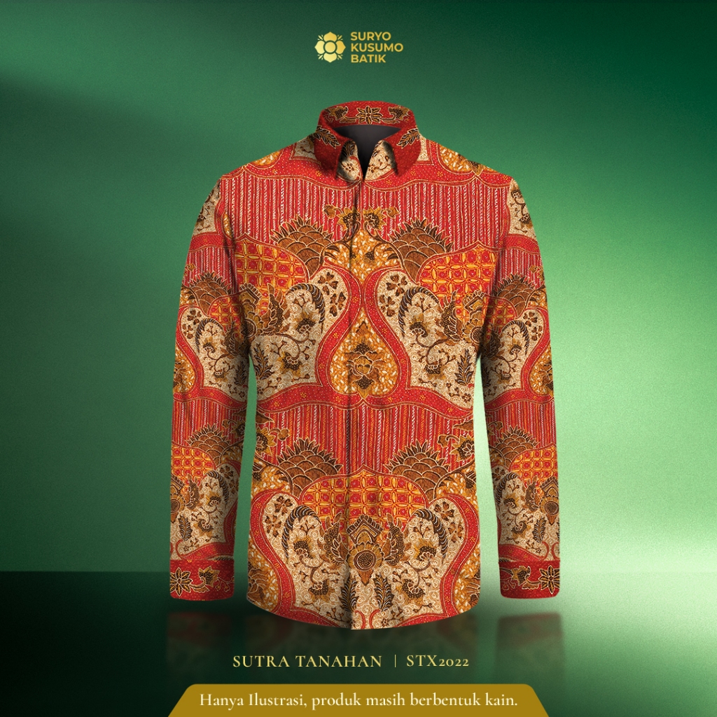 Suryo Kusumo Batik - Kain Batik Tulis Sutra ATBM Exclusive - Sekar Merah