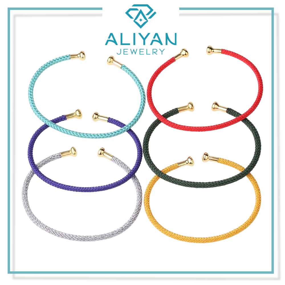 Gelang Tali Wanita Bahan Kawat Stainless Mur Free 2 Pembatas