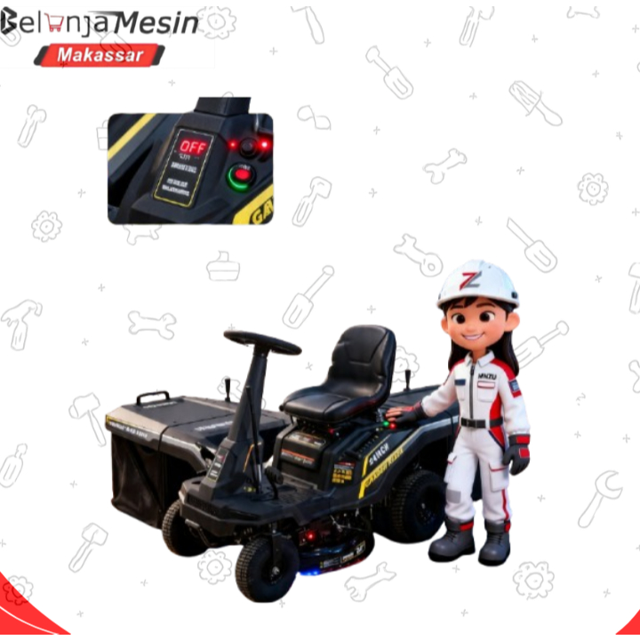Lawn Mower Duduk Mesin Potong Rumput Traktor Rumput Ride On Mower