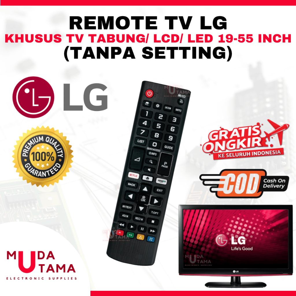 Remote LCD LED TV LG 19-55 Inch - Remote TV LED LG - Remote TV LCD LG - Remot TV LED LG - Remot TV L