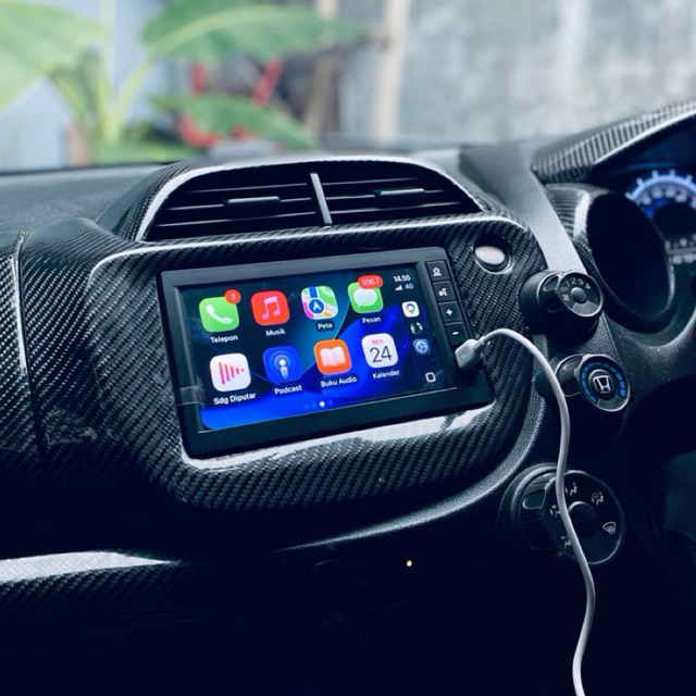 Head unit original honda brio Rs ukuran 7 inch support apple carplay android auto bisa ke honda lain