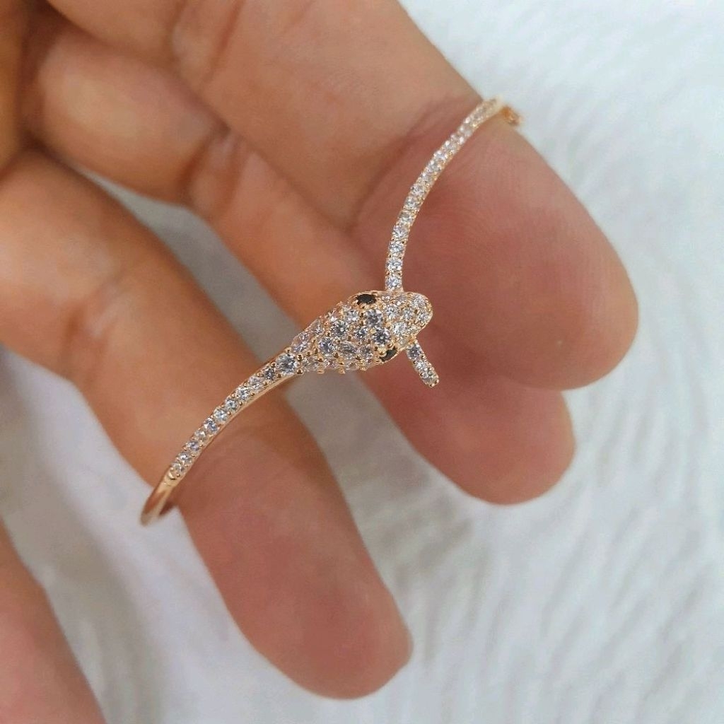 gelang model pipa ular ad emas 70% 700 70 % 16k