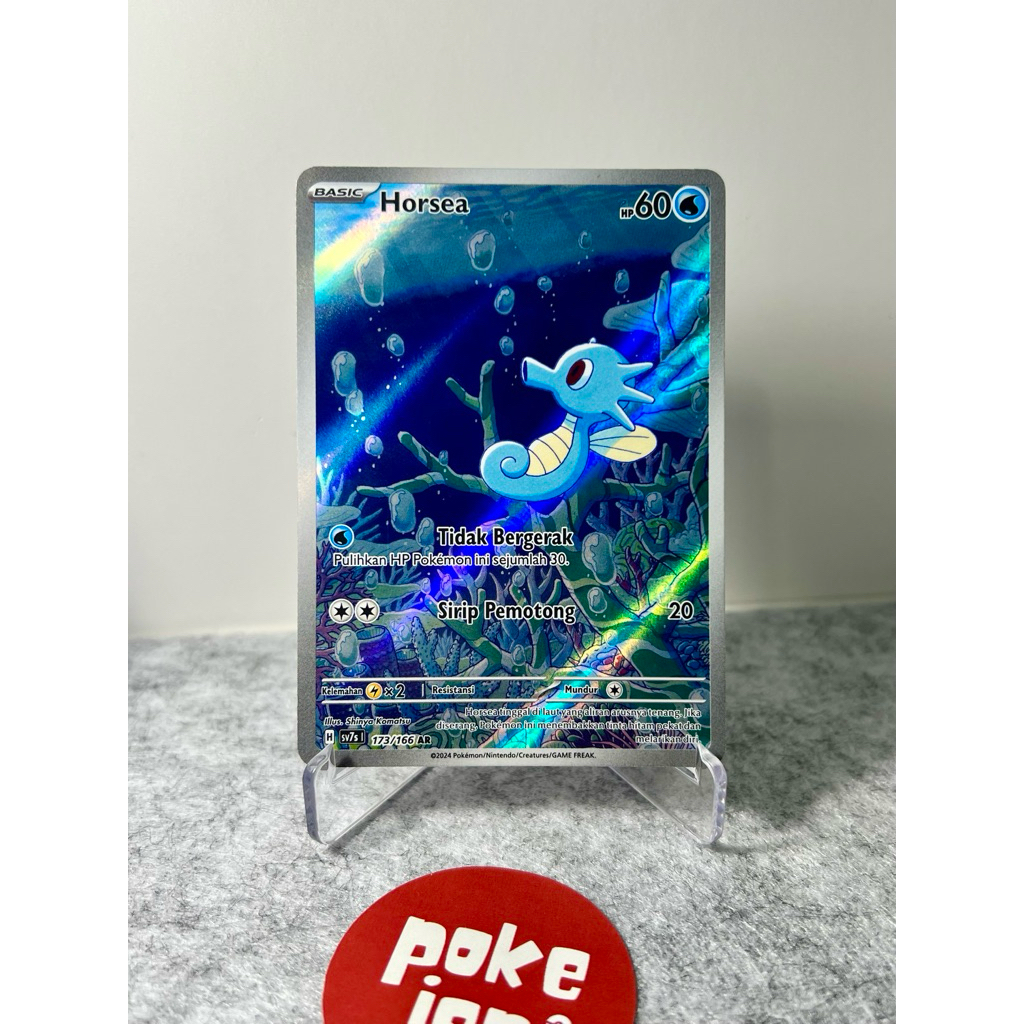 Horsea AR #173 Pokemon Indonesia Mulus No Dent
