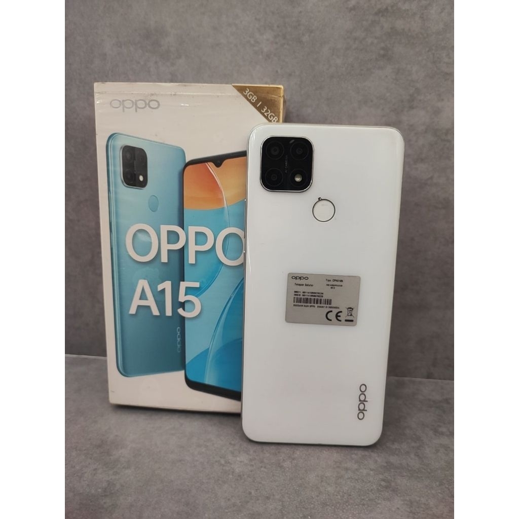 Oppo a15 3/32 Second Fullset Mulus