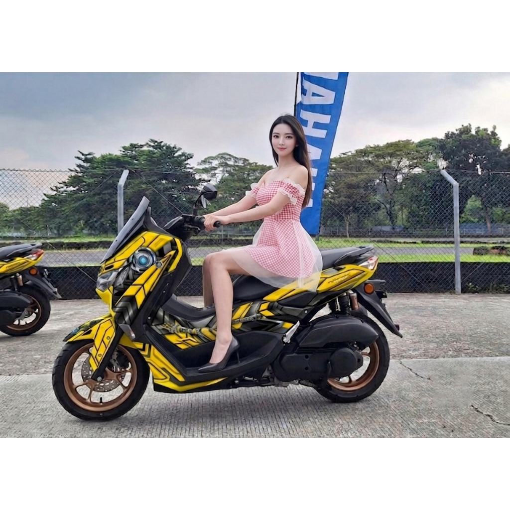 DECAL STICKER YAMAHA NMAX TURBO FULLBODY DESAIN TRANSFORMER - RGB 008 A