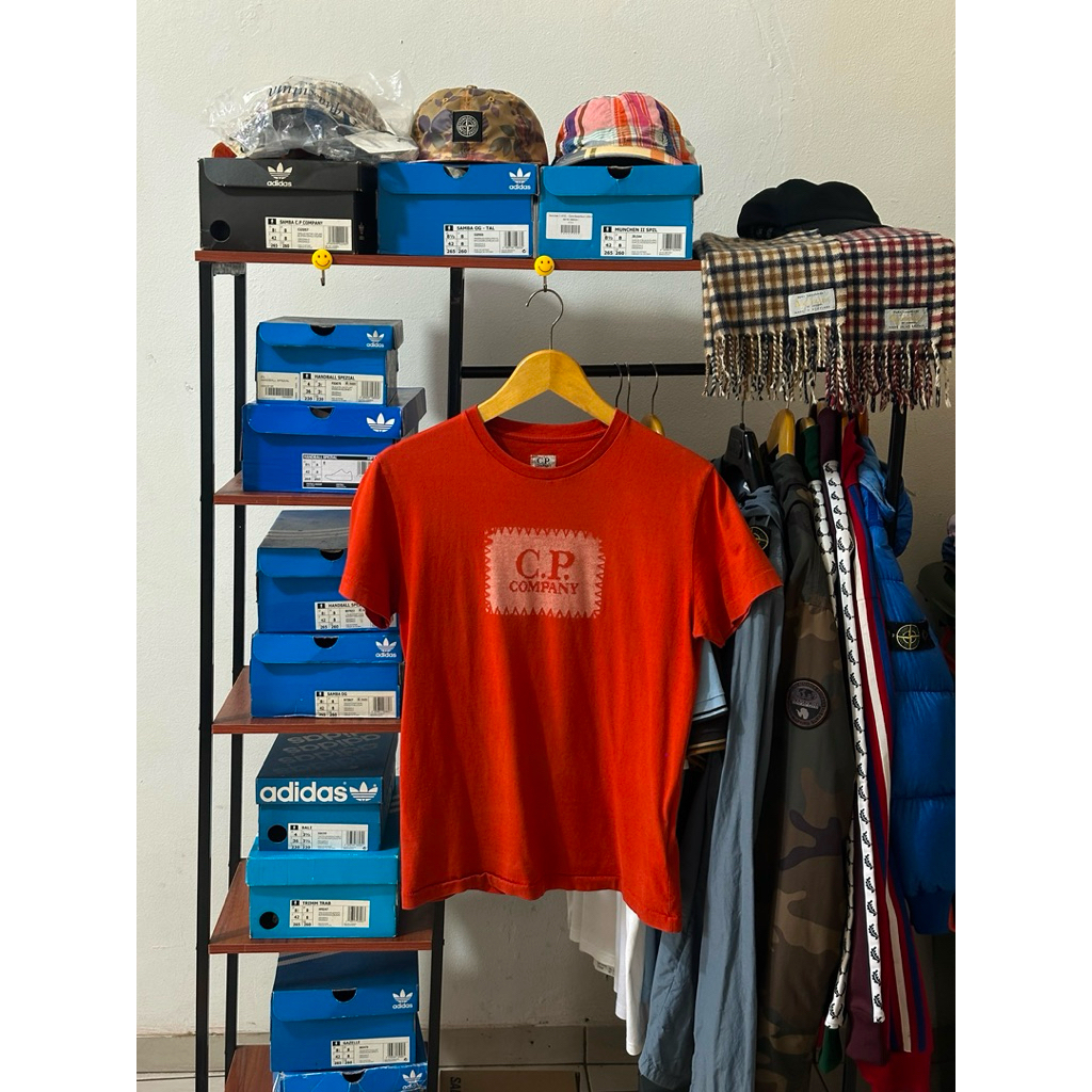 CP Company Patch Logo T-Shirt Burnt Orange