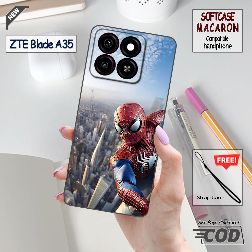 Case Macaron ZTE Blade A35 Terbaru - Softcase Casing Silikon HP Smartphone - CaseMyway