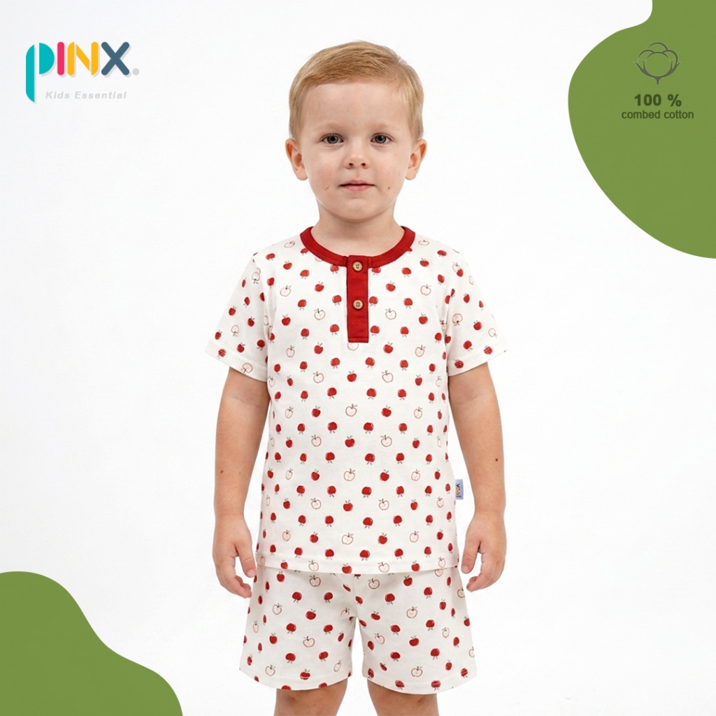 SALE Pinxkids - Setelan Anak Full Print Series Hanley set Anak Usia (1-8 tahun) Unisex