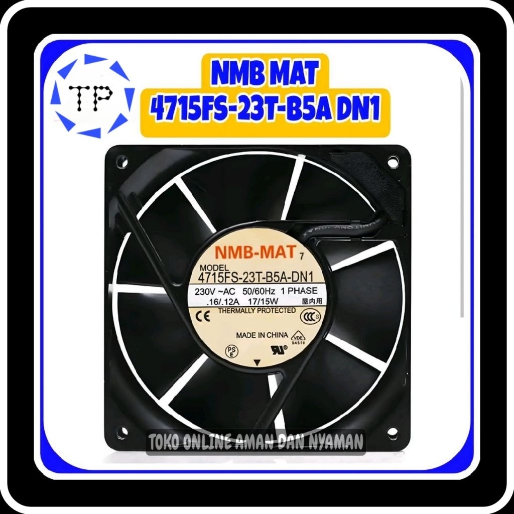 Fan NMB MAT 4715FS-23T-B5A DN1 230V AC 50/60Hz 16/12A 17/15W Cooling Fan