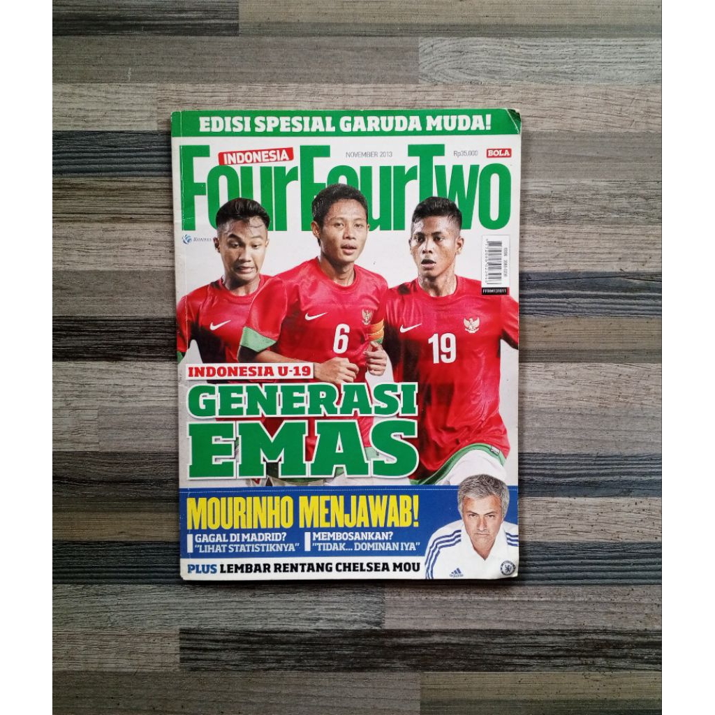 MAJALAH FOUR FOUR TWO INDONESIA EDISI SPESIAL GARUDA MUDA : GENERASI EMAS TIMNAS U-19