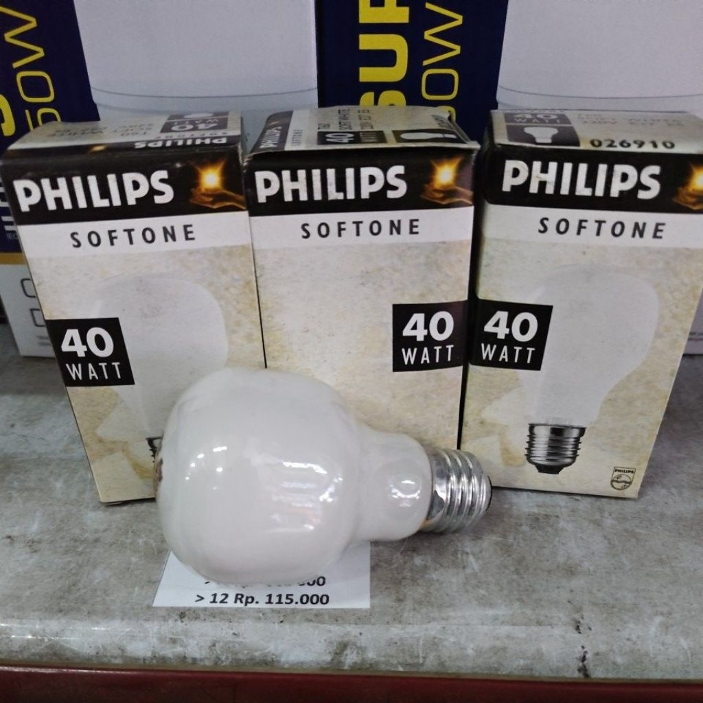 LAMPU PIJAR PHILIPS SOFTONE 40W KUNING