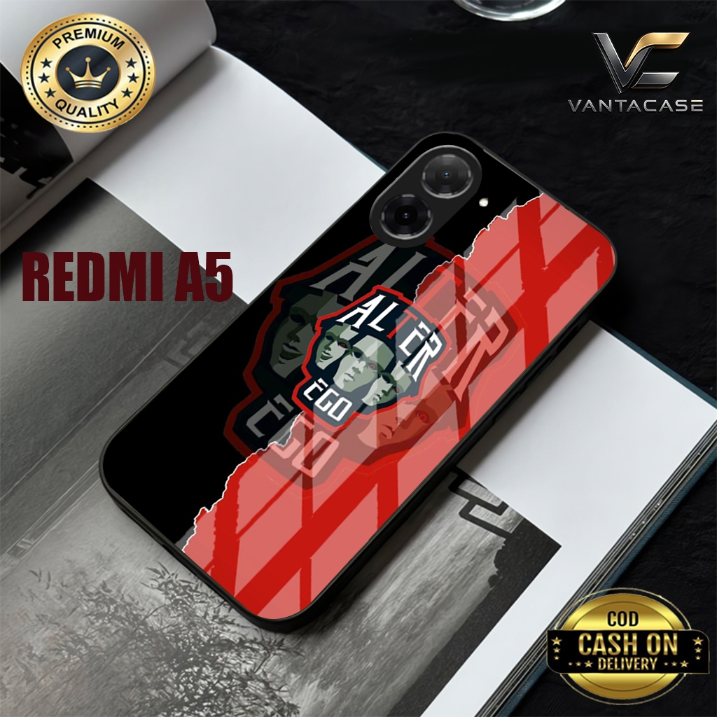 CASE SILIKON PREMIUM BAHAN GLOSSY BERMOTIF ALTER EGO  UNTUK REDMI A1/A2/A3/A4/A5 DAN REDMI 9/9A/9C/9
