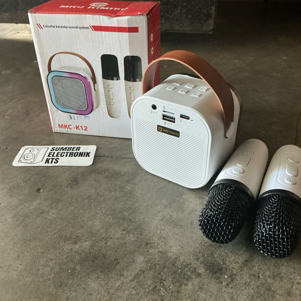speaker bluetooth 2 inch MKC KIMISO K12 karaoke wireless portable bas mantab