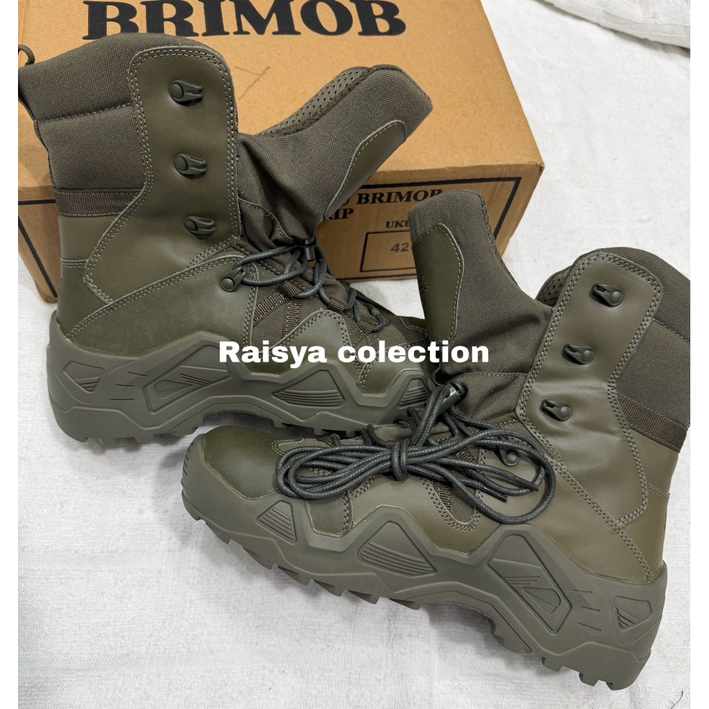 sepatu pdl hijau brimob jatah / sepatu pdl brimob jatah terbaru