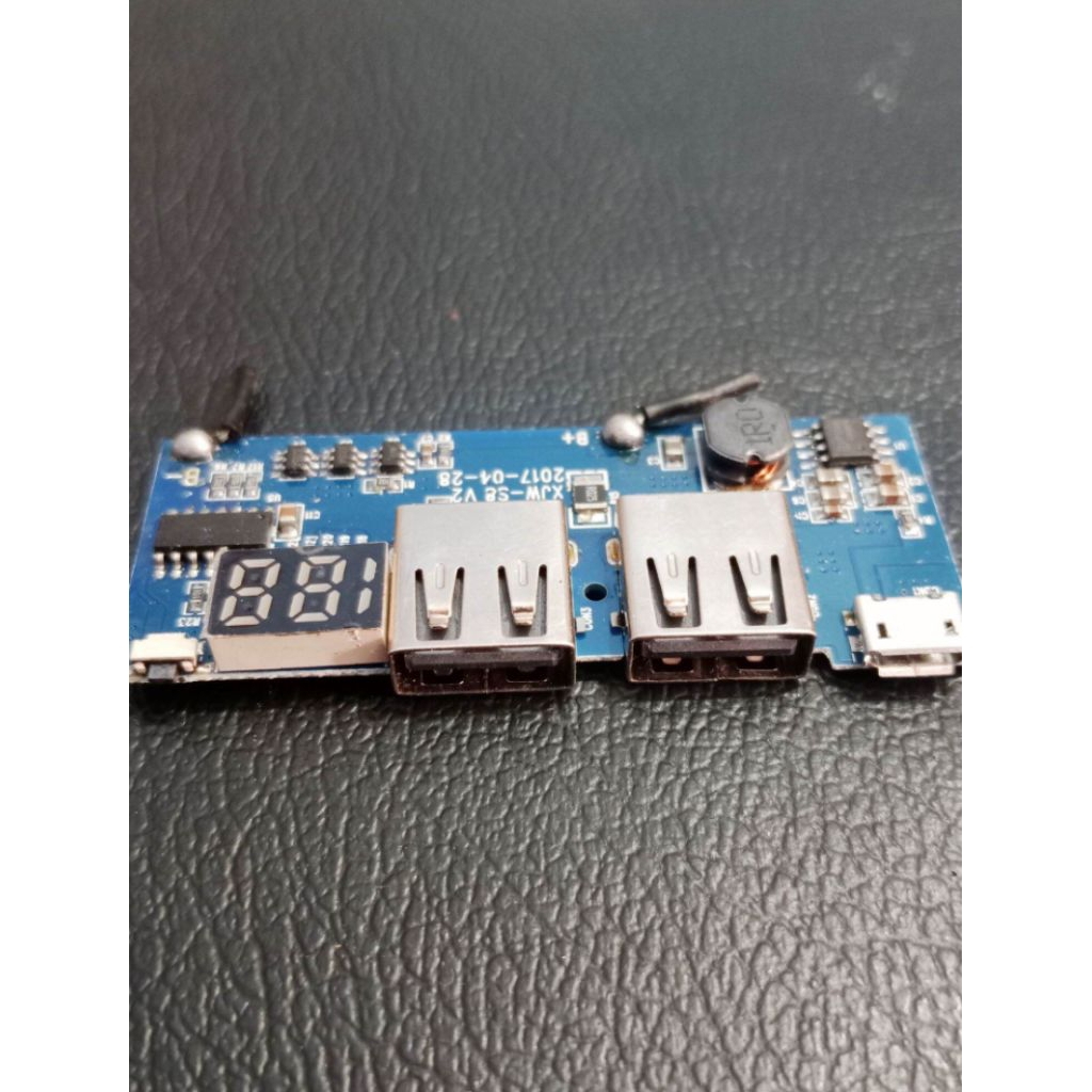 Modul Powerbank Digital Led Fast Charger 2,5A 5volt Modul Charger Indikator digital