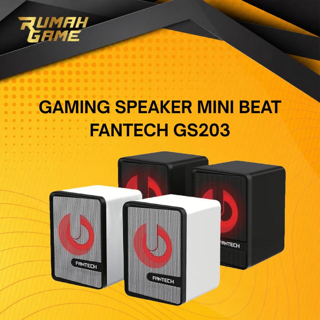 Gaming Speaker Mini Beat Fantech GS203 Bass Speaker Kabel USB+Jack Volume Control