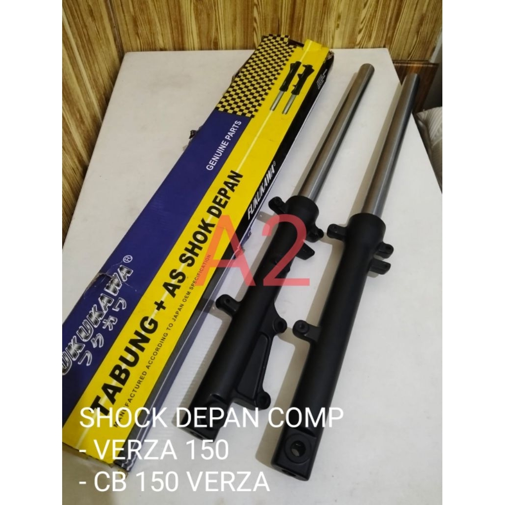 SHOCK SHOK DEPAN AS + TABUNG KOMPLIT VERZA 150 / CB 150 VERZA / K18 FUKUKAWA