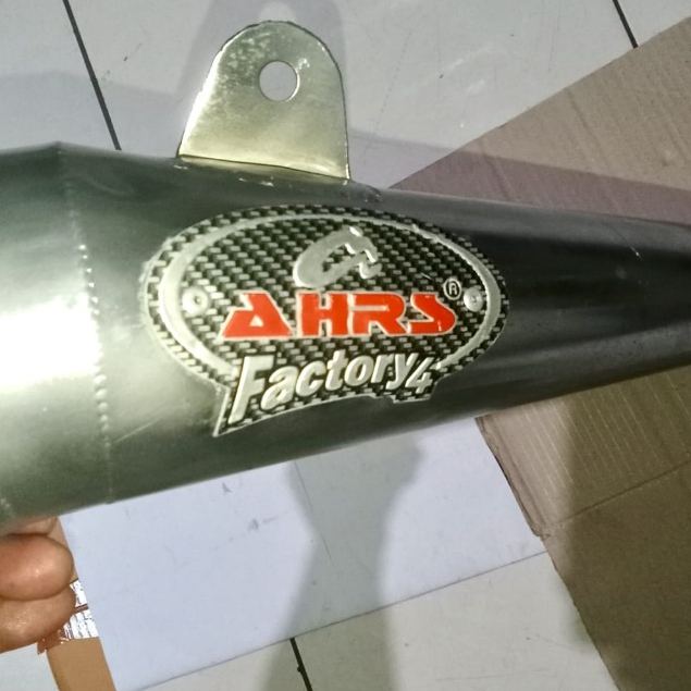 KNALPOT RACING SILINCER AHRS FACTORY 4 STAINLESS STEEL ORIGINAL