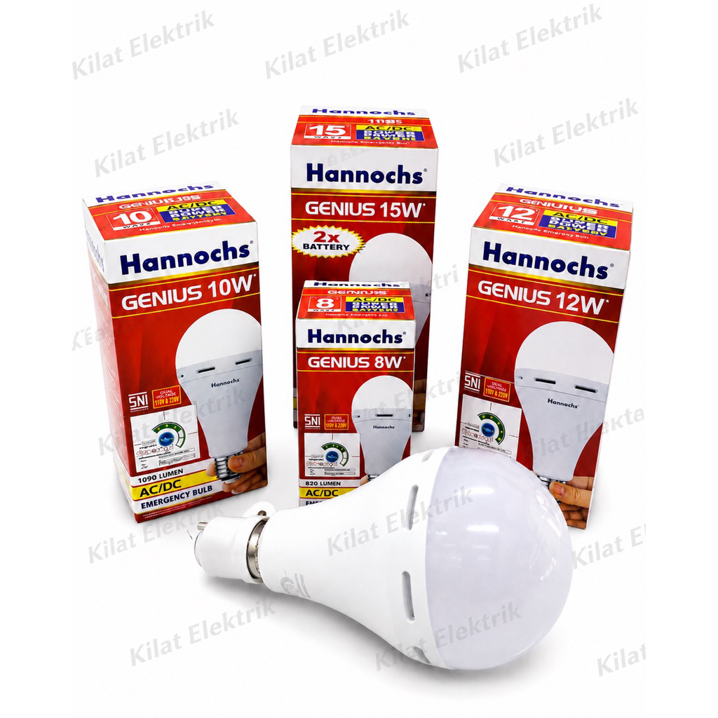 Hannochs LED Emergency AC|DC Genius - Lampu Emergency LED
