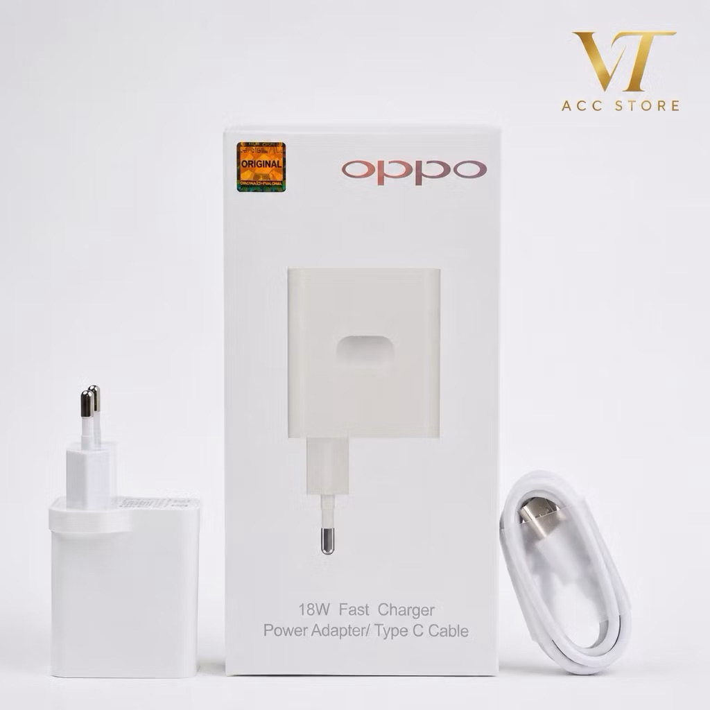 Charger Oppo Type-C 18watt Fast Charging VOOC ORIGINAL 100%