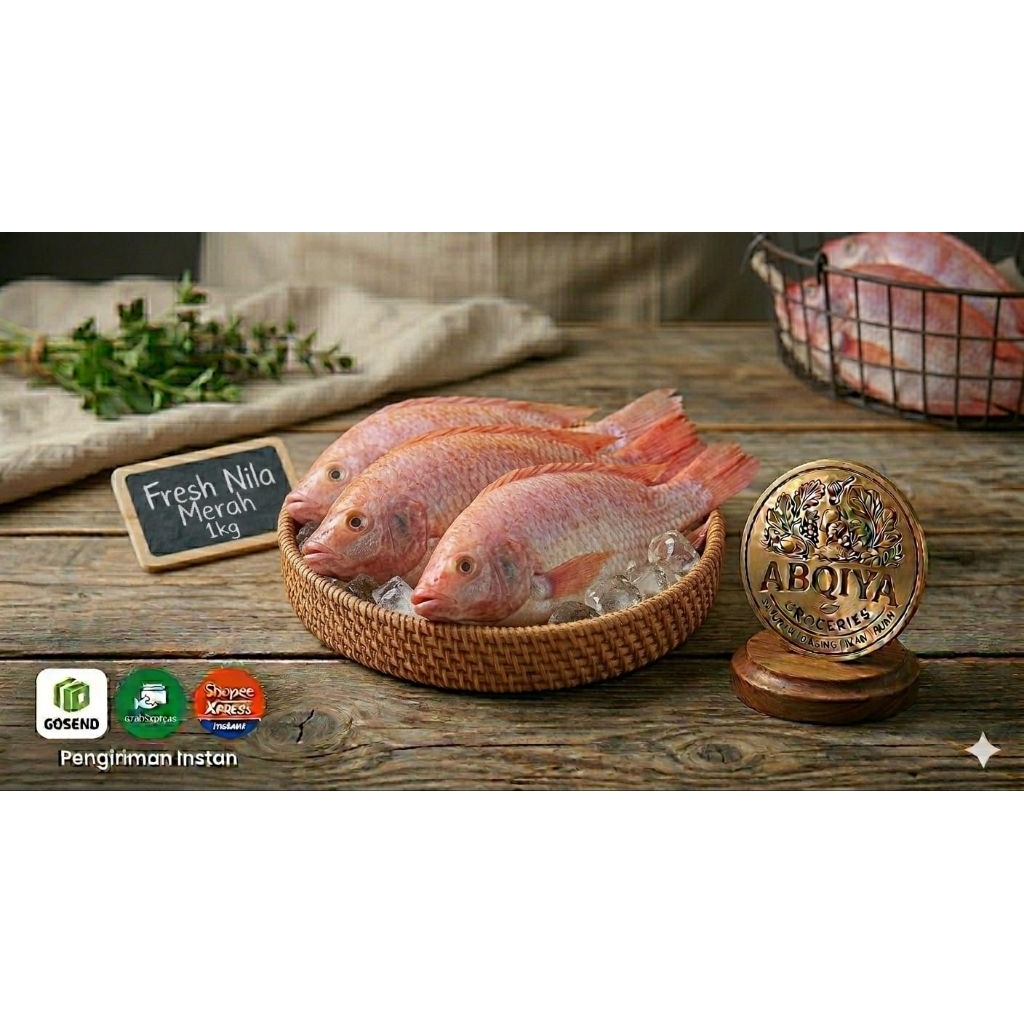 1 KG IKAN NILA MERAH SEGAR IKAN NILA MERAH 1000 G BANDUNG
