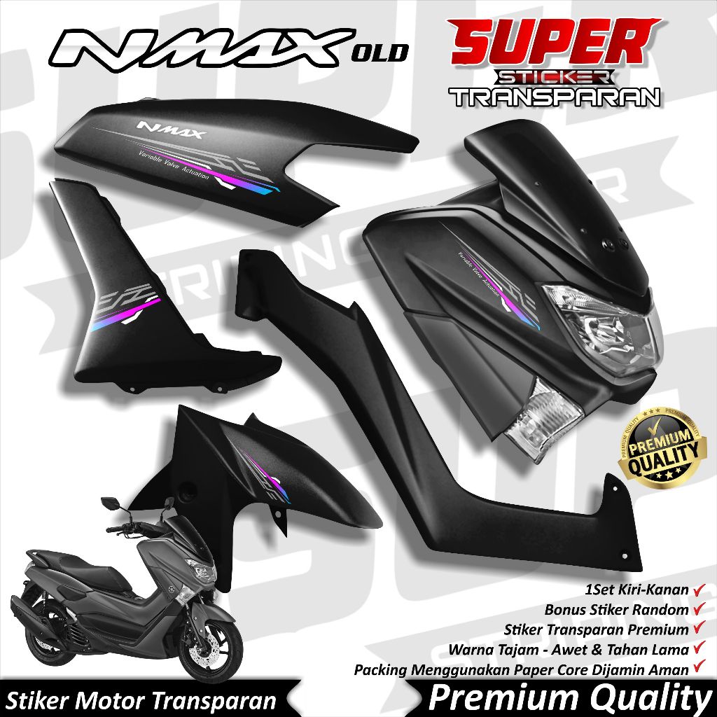 Stiker Nmax Old Transparan keren Striping Nmax Stiker Transparan UV Nmax Lama Striping Nmax Old VVA 
