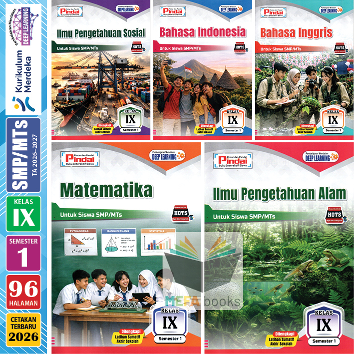 LKS Pindai SMP MTs Kelas 9 Semester 1 & 2 Kurikulum Merdeka CV Arya Duta
