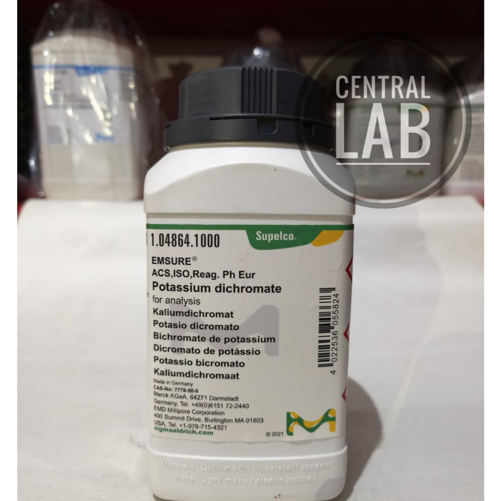 KALIUM DIKROMAT / 1KG ORIGINAL / K2Cr2O7 / PRO ANALIS MERCK 104864